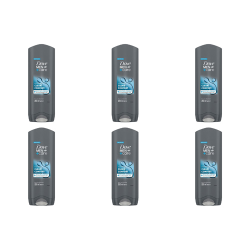 Dove For Men Plus Care Bodywash Clean Comfort (Bulk Buy Pack Of 6)