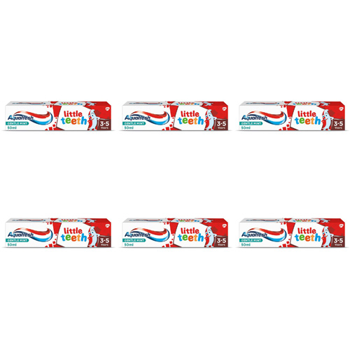 Aquafresh Little Teeth Toothpaste (Bulk Buy Pack Of 6)