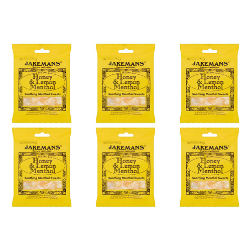 Jakemans Honey Lemon & Menthol (Bulk Buy Pack Of 6)