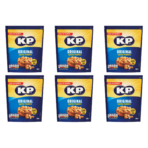 Kp Salted Peanuts (Bulk Buy Pack Of 6)