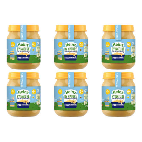 Heinz 4 Month Mum's Own Egg Custard (Bulk Buy Pack Of 6)
