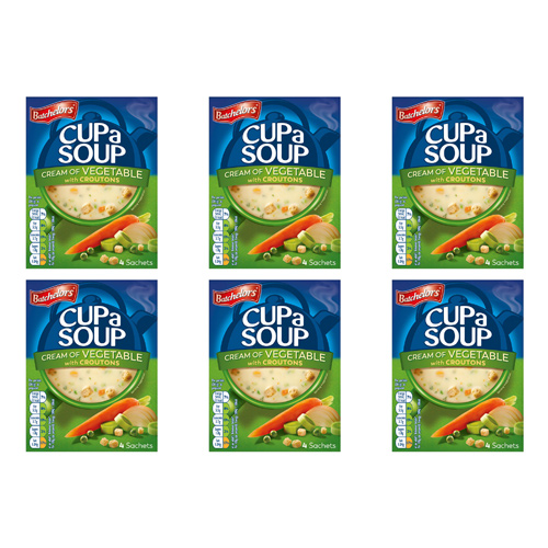 Batchelors Cup a Soup Cream Of Vegetable (Bulk Buy Pack Of 6)