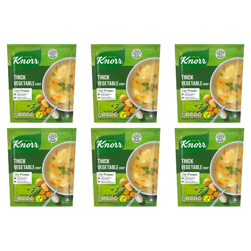 Knorr Packet Soup Crofters Thick Vegetable (Bulk Buy Pack Of 6)