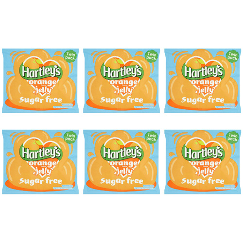 Hartleys Sugar Free Orange Jelly (Bulk Buy Pack Of 6)
