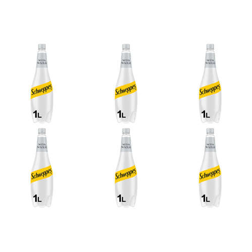 Schweppes Soda Water (Bulk Buy Pack Of 6)