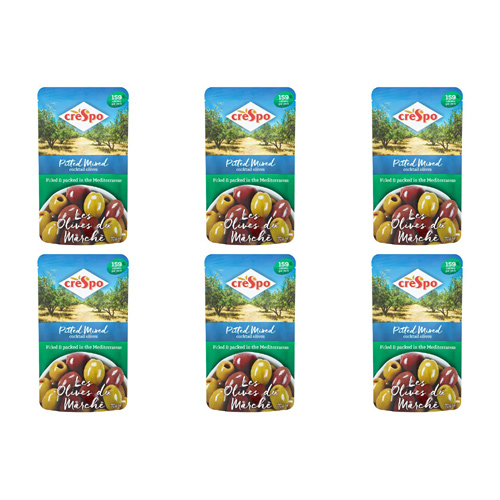 Crespo Mixed Cocktail Olives (Bulk Buy Pack Of 6)
