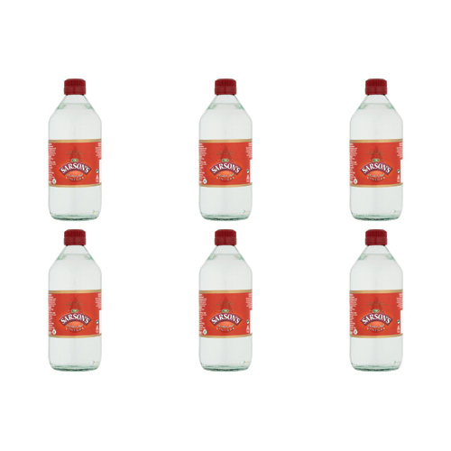 Sarsons Distilled Malt Vinegar Large Size (Bulk Buy Pack Of 6)