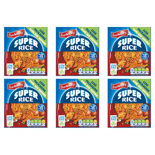 Batchelors Beef Super Rice (Bulk Buy Pack Of 6)