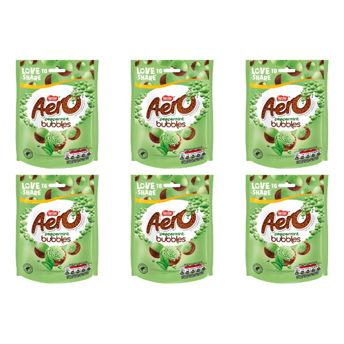Nestle Aero Bubbles Peppermint (Bulk Buy Pack Of 6)