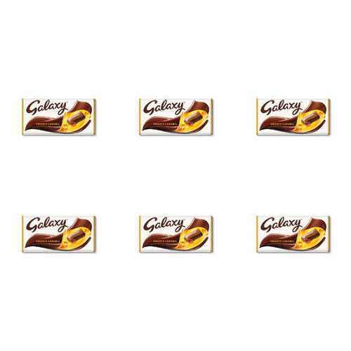 Galaxy Caramel Chocolate Bar (Bulk Buy Pack Of 6)