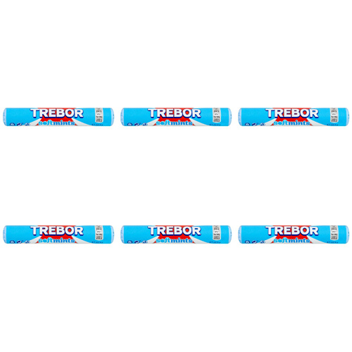 Trebor Softmints Spearmint Roll (Bulk Buy Pack Of 6)