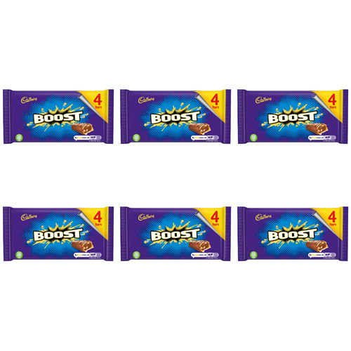Cadbury Boost 4 Pack (Bulk Buy Pack Of 6)