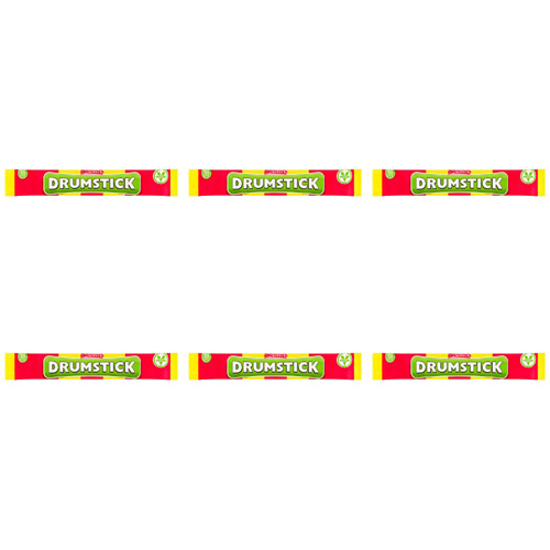 Swizzels Matlow Drumstick Original Raspberry & Milk Chewbar (Bulk Buy Pack Of 6)