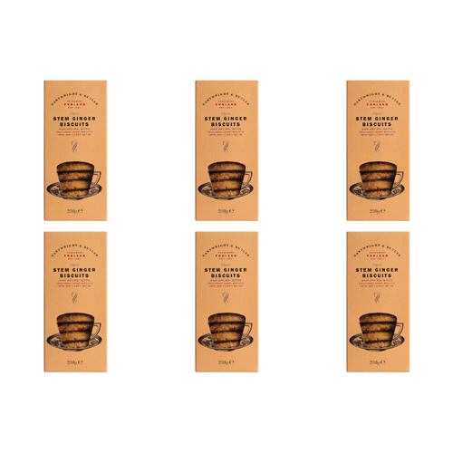 Cartwright & Butler Stem Ginger Biscuits (Bulk Buy Pack Of 6)