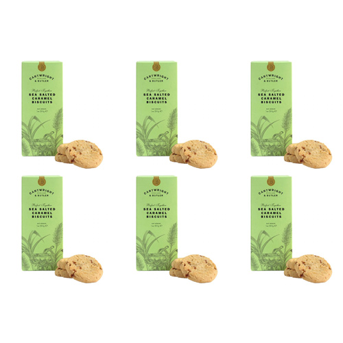 Cartwright & Butler Sea Salted Caramel Biscuits (Bulk Buy Pack Of 6)