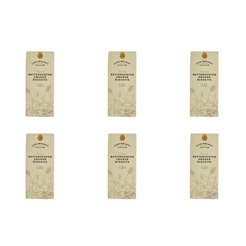 Cartwright & Butler Butterscotch Crunch Biscuits (Bulk Buy Pack Of 6)
