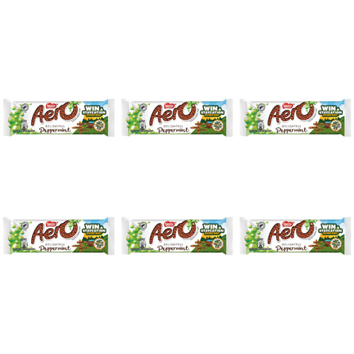 Nestle Aero Bubbly Peppermint (Bulk Buy Pack Of 6)