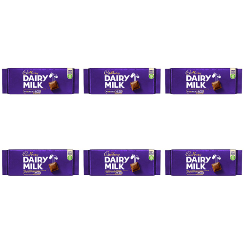 Cadbury Dairy Milk Bar (Bulk Buy Pack Of 6)