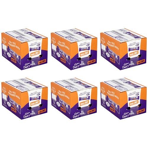 Cadbury Dairy Milk Wholenut - 48 x 45g (Bulk Buy Pack Of 6)