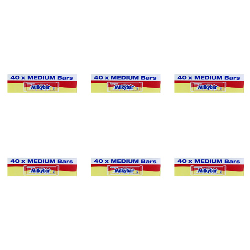 Milkybar Medium - 40 x 25g (Bulk Buy Pack Of 6)
