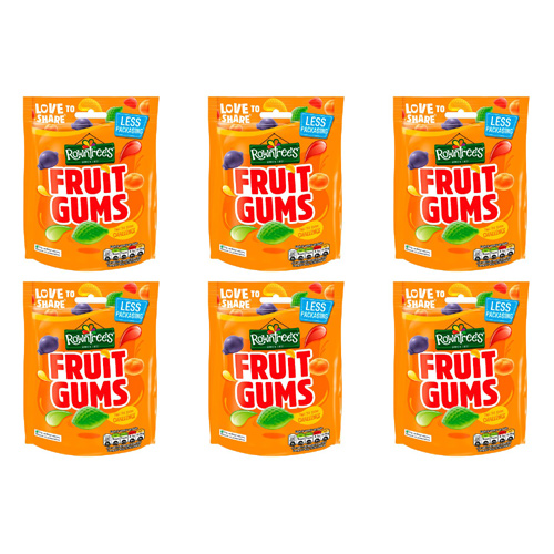 Rowntrees Fruit Gums (Bulk Buy Pack Of 6)