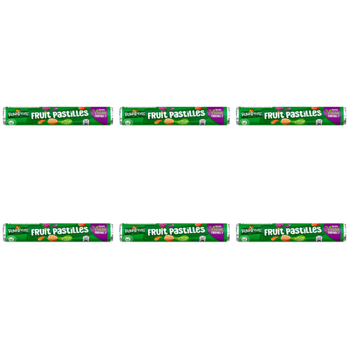 Rowntrees Fruit Pastilles Roll (Bulk Buy Pack Of 6)