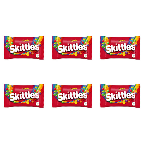 Skittles Fruits (Bulk Buy Pack Of 6)