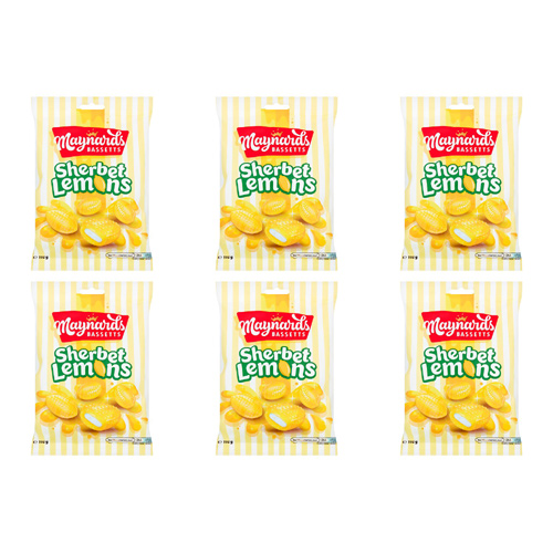 Bassetts Sherbet Lemons (Bulk Buy Pack Of 6)