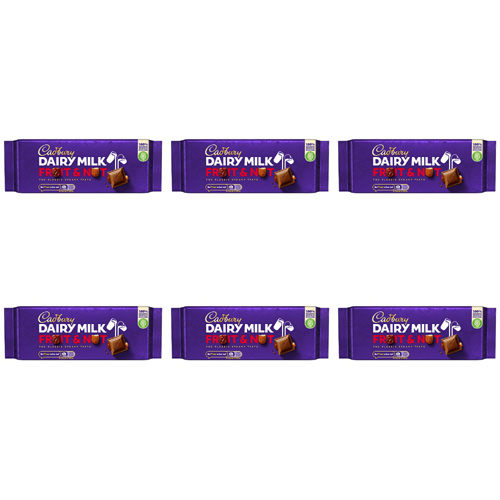 Cadbury Fruit and Nut (Bulk Buy Pack Of 6)