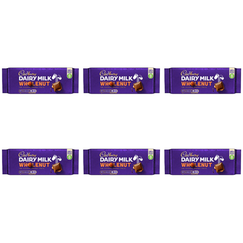 Cadbury Wholenut (Bulk Buy Pack Of 6)