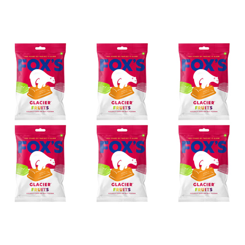 Foxs Glacier Fruits (Bulk Buy Pack Of 6)