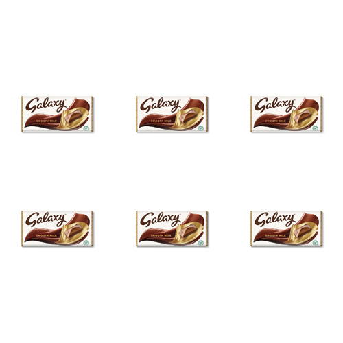 Galaxy Milk Chocolate Bar (Bulk Buy Pack Of 6)