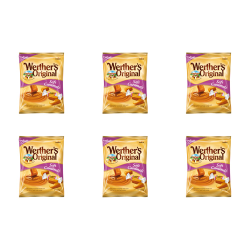 Werthers Original Soft Caramels (Bulk Buy Pack Of 6)