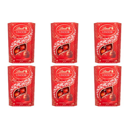 Lindt Lindor Milk Chocolate Truffles (Bulk Buy Pack Of 6)