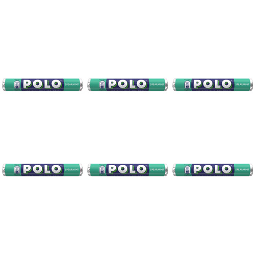 Polo Mints Spearmint (Bulk Buy Pack Of 6)