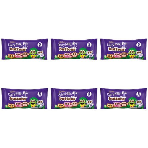 Cadbury Buttons 5 Pack (Bulk Buy Pack Of 6)