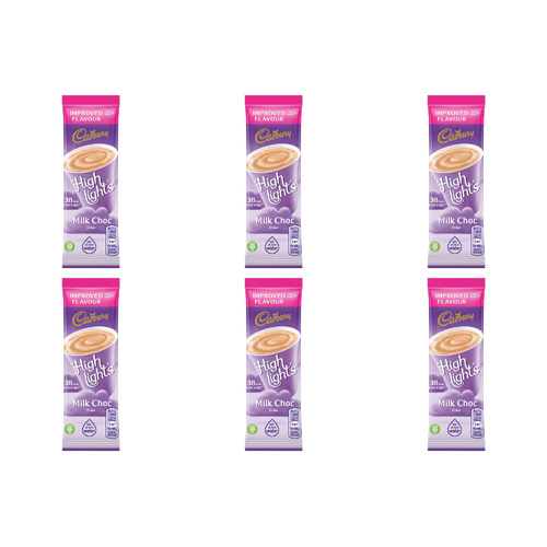 Cadbury Highlights Hot Chocolate (Bulk Buy Pack Of 6)