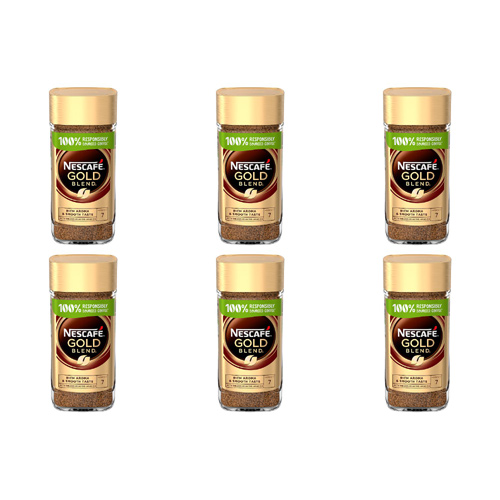Nescafe Gold Blend Coffee Medium (Bulk Buy Pack Of 6)
