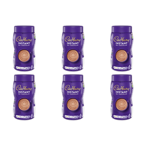 Cadbury Fairtrade Instant Hot Chocolate Add Water (Bulk Buy Pack Of 6)