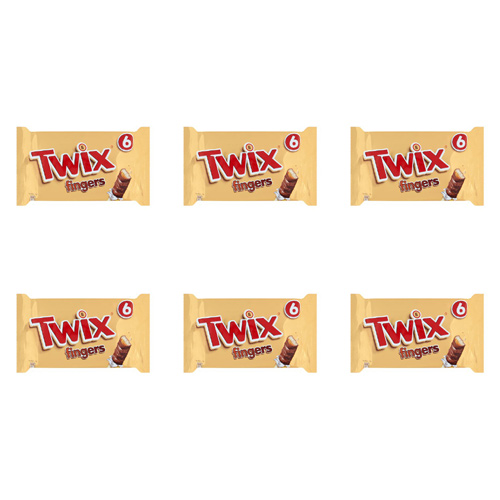 Twix 6 Pack (Bulk Buy Pack Of 6)