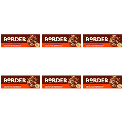 Border Milk Chocolate Gingers (Bulk Buy Pack Of 6)