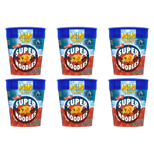Batchelors Super Noodles BBQ Beef Flavour Pot (Bulk Buy Pack Of 6)