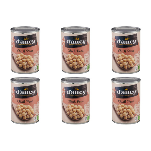 D'aucy Chick Peas (Bulk Buy Pack Of 6)