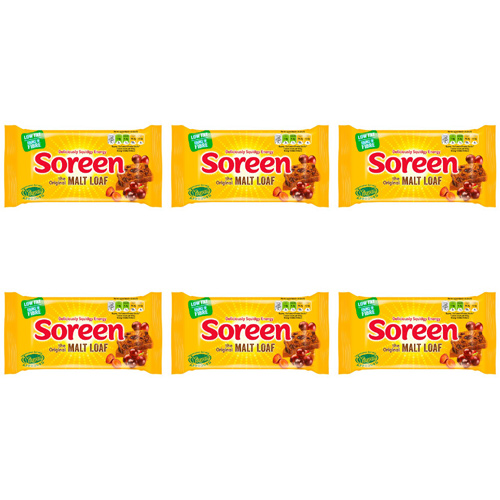 Soreen the Original Fruity Malt Loaf (Bulk Buy Pack Of 6)