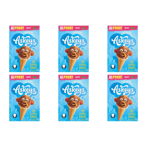 Askeys Classic Cones 21 Pack (Bulk Buy Pack Of 6)