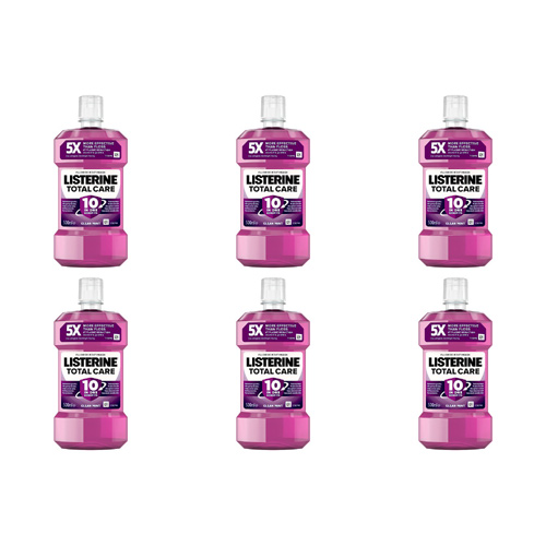 Listerine Total Care Clean Mint Mouthwash (Bulk Buy Pack Of 6)