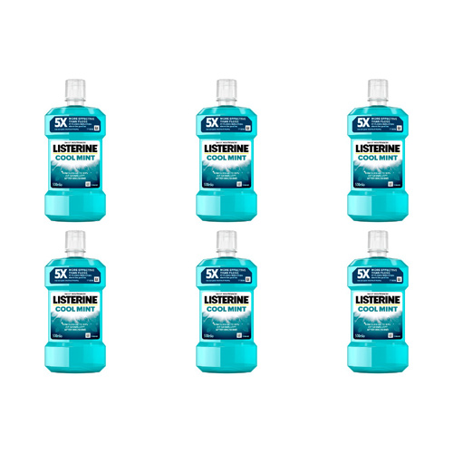 Listerine Cool Mint Mouthwash (Bulk Buy Pack Of 6)