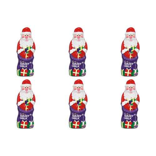 Cadbury Dairy Milk Hollow Large Santa (Bulk Buy Pack Of 6)