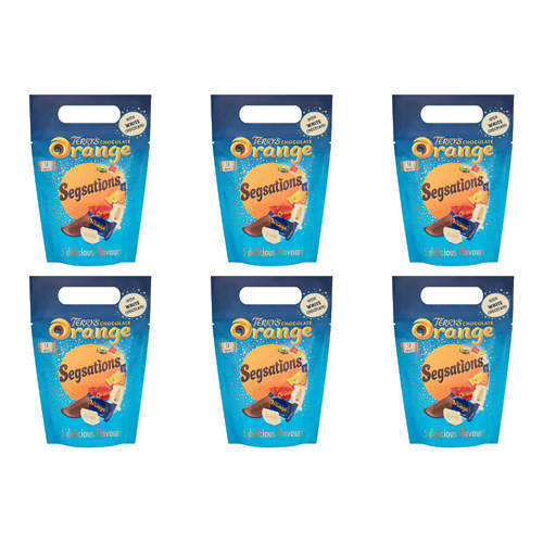 Terrys Chocolate Orange Segsations Pouch (Bulk Buy Pack Of 6)