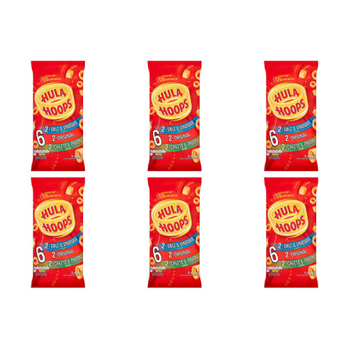 KP Hula Hoops Assorted 6 Pack (Bulk Buy Pack Of 6)